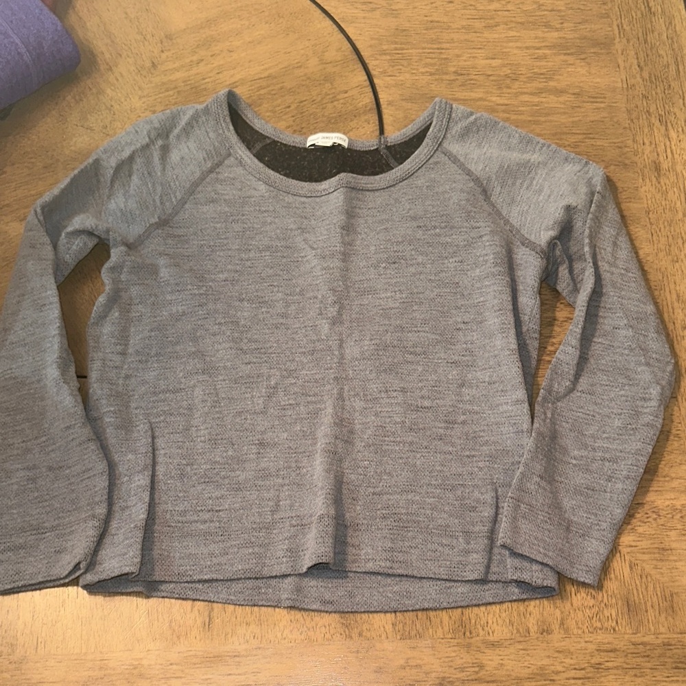 James Perse Gray Women's Long Sleeve Sweater